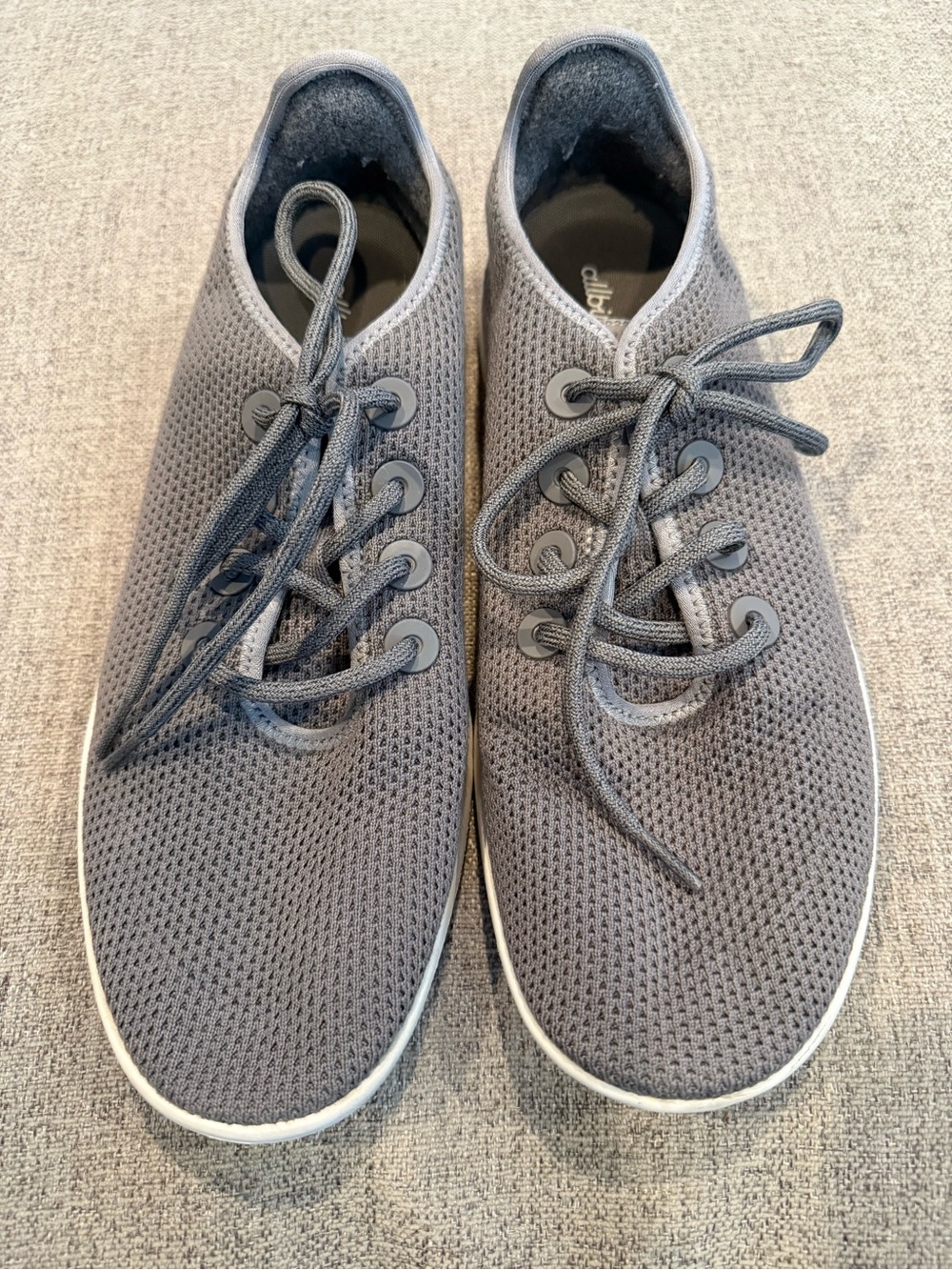 Allbirds Men's Grey Knit Casual Sneakers size 11